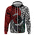 Tonga and New Zealand Together Hoodie Tongan Kupesi Ngatu Tattoo and Maori Paua Shell Pattern