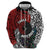 Tonga and New Zealand Together Hoodie Tongan Kupesi Ngatu Tattoo and Maori Paua Shell Pattern