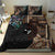 Samoa and New Zealand Together Bedding Set Siapo Motif and Maori Paua Shell Pattern