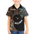 Samoa and New Zealand Together Family Matching Short Sleeve Bodycon Dress and Hawaiian Shirt Siapo Motif and Maori Paua Shell Pattern