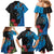 Fiji and New Zealand Together Family Matching Mermaid Dress and Hawaiian Shirt Tapa Maori Tattoo mix Tagimoucia and Pohutukawa