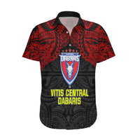 Custom Vitis Central Dabaris Rugby Hawaiian Shirt Papua New Guinea Polynesian Tattoo LT03 Red - Polynesian Pride
