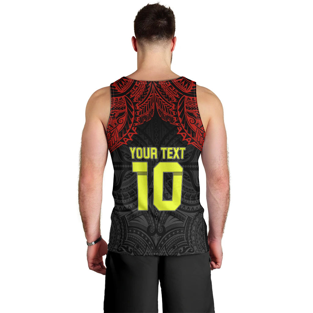 Custom Vitis Central Dabaris Rugby Men Tank Top Papua New Guinea Polynesian Tattoo LT03 - Polynesian Pride