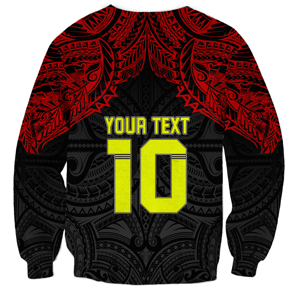 Custom Vitis Central Dabaris Rugby Sweatshirt Papua New Guinea Polynesian Tattoo LT03 - Polynesian Pride