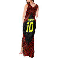 Custom Vitis Central Dabaris Rugby Tank Maxi Dress Papua New Guinea Polynesian Tattoo LT03 - Polynesian Pride