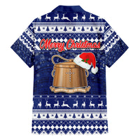 Tokelau Christmas Family Matching Off Shoulder Maxi Dress and Hawaiian Shirt Santa Claus Tokelau Flag and Coat of Arms with Polynesian Pattern LT03 - Polynesian Pride
