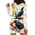 New Zealand Pohutukawa Tui Bird Hoodie Dress Kowhai Version LT03 - Polynesian Pride