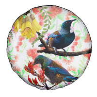 New Zealand Pohutukawa Tui Bird Spare Tire Cover Kowhai Version LT03 - Polynesian Pride