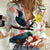 New Zealand Pohutukawa Tui Bird Women Casual Shirt Kowhai Version LT03 Female White - Polynesian Pride
