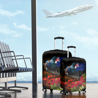 New Zealand ANZAC Day Luggage Cover Pohutukawa Flower and Tui Bird LT03 - Polynesian Pride