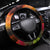 New Zealand ANZAC Day Steering Wheel Cover Pohutukawa Flower and Tui Bird
