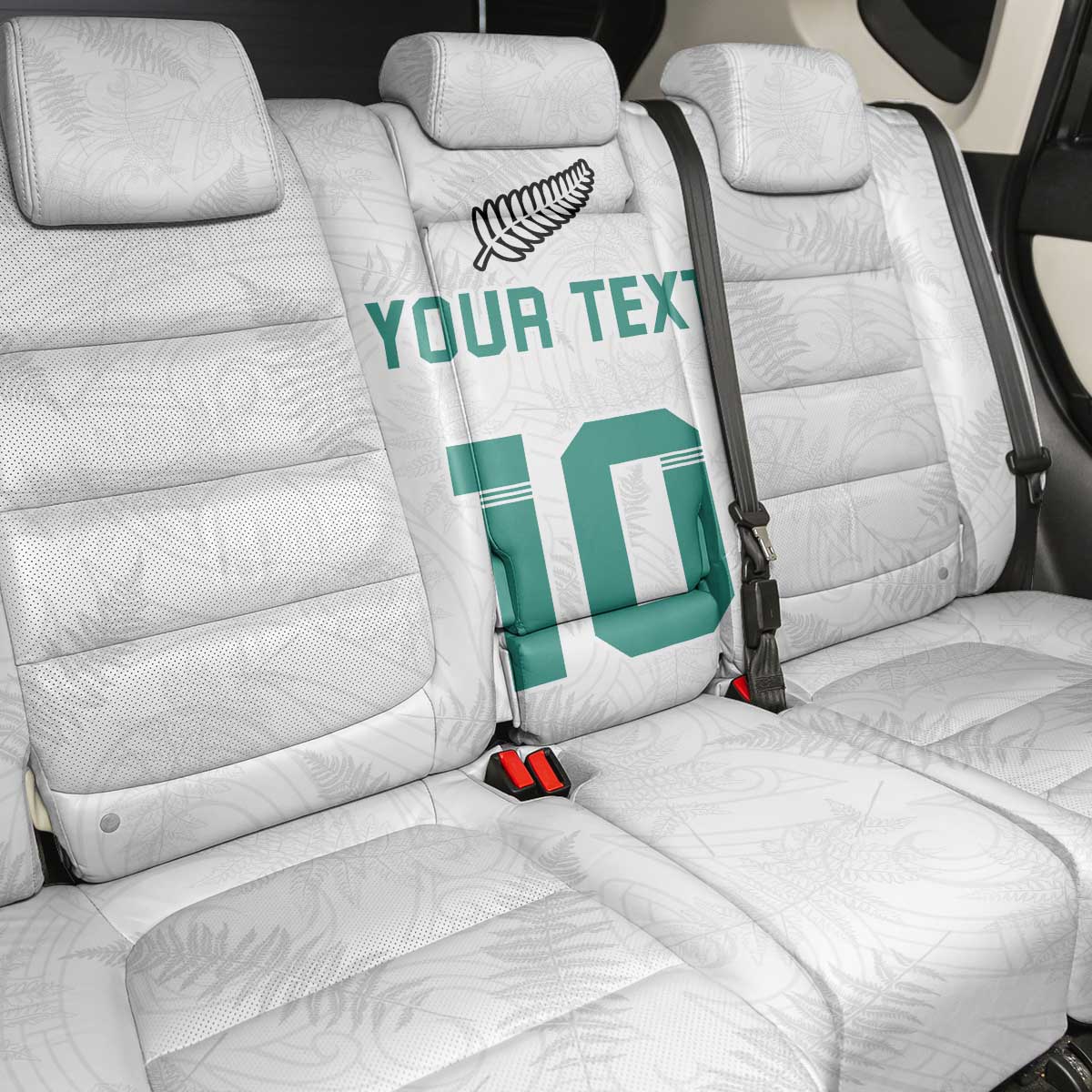 Custom New Zealand Football Back Car Seat Cover Go All Silver Ferns - Towards World Cup 2026