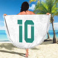 Custom New Zealand Football Beach Blanket Go All Silver Ferns - Towards World Cup 2026