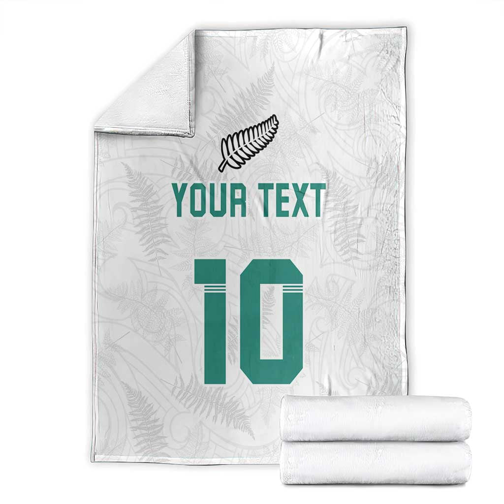 Custom New Zealand Football Blanket Go All Silver Ferns - Towards World Cup 2026