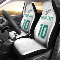 Custom New Zealand Football Car Seat Cover Go All Silver Ferns - Towards World Cup 2026