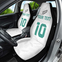 Custom New Zealand Football Car Seat Cover Go All Silver Ferns - Towards World Cup 2026