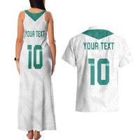 Custom New Zealand Football Couples Matching Tank Maxi Dress and Hawaiian Shirt Go All Silver Ferns - Towards World Cup 2026 LT03 - Polynesian Pride