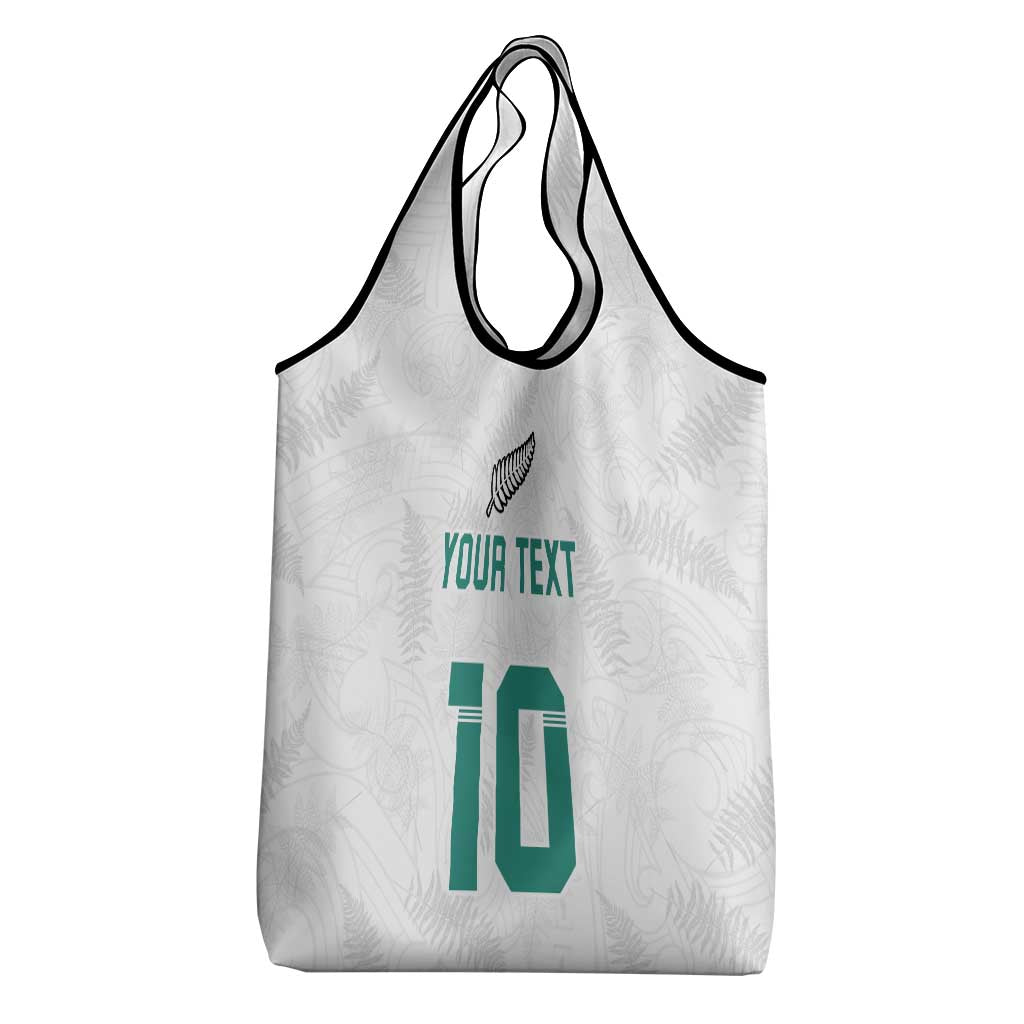 Custom New Zealand Football Grocery Bag Go All Silver Ferns - Towards World Cup 2026