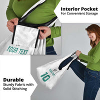 Custom New Zealand Football Grocery Bag Go All Silver Ferns - Towards World Cup 2026