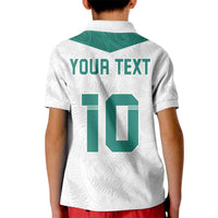 Custom New Zealand Football Kid Polo Shirt Go All Silver Ferns - Towards World Cup 2026