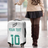 Custom New Zealand Football Luggage Cover Go All Silver Ferns - Towards World Cup 2026