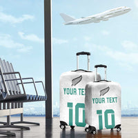 Custom New Zealand Football Luggage Cover Go All Silver Ferns - Towards World Cup 2026