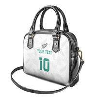 Custom New Zealand Football Shoulder Handbag Go All Silver Ferns - Towards World Cup 2026
