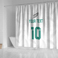 Custom New Zealand Football Shower Curtain Go All Silver Ferns - Towards World Cup 2026