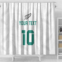 Custom New Zealand Football Shower Curtain Go All Silver Ferns - Towards World Cup 2026