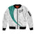 Custom New Zealand Football Sleeve Zip Bomber Jacket Go All Silver Ferns - Towards World Cup 2026