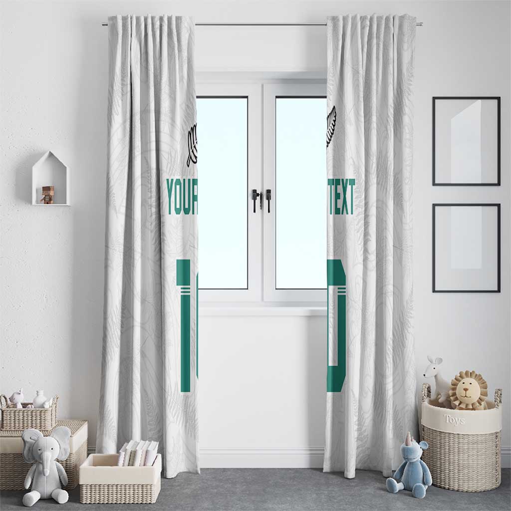Custom New Zealand Football Window Curtain Go All Silver Ferns - Towards World Cup 2026