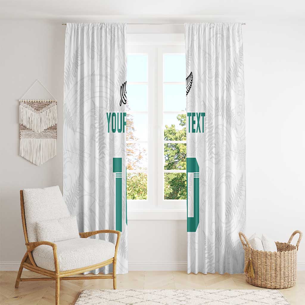 Custom New Zealand Football Window Curtain Go All Silver Ferns - Towards World Cup 2026