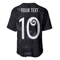 Custom New Zealand Rugby Baseball Jersey All Silver Ferns Blacks