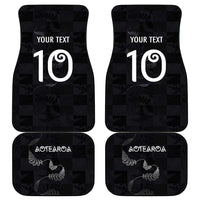 Custom New Zealand Rugby Car Mats All Silver Ferns Blacks