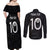 Custom New Zealand Rugby Couples Matching Off Shoulder Maxi Dress and Long Sleeve Button Shirt All Silver Ferns Blacks