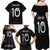 Custom New Zealand Rugby Family Matching Off Shoulder Maxi Dress and Hawaiian Shirt All Silver Ferns Blacks