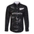 Custom New Zealand Rugby Family Matching Off Shoulder Maxi Dress and Hawaiian Shirt All Silver Ferns Blacks