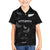 Custom New Zealand Rugby Family Matching Off Shoulder Maxi Dress and Hawaiian Shirt All Silver Ferns Blacks