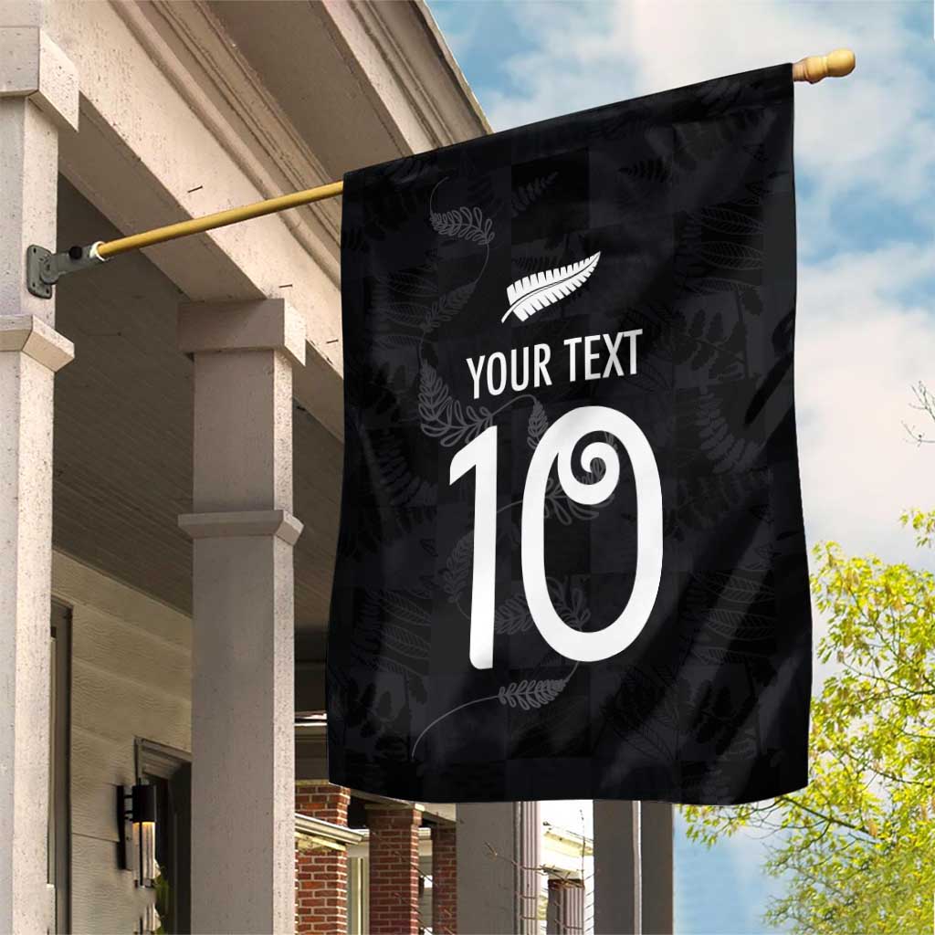Custom New Zealand Rugby Garden Flag All Silver Ferns Blacks