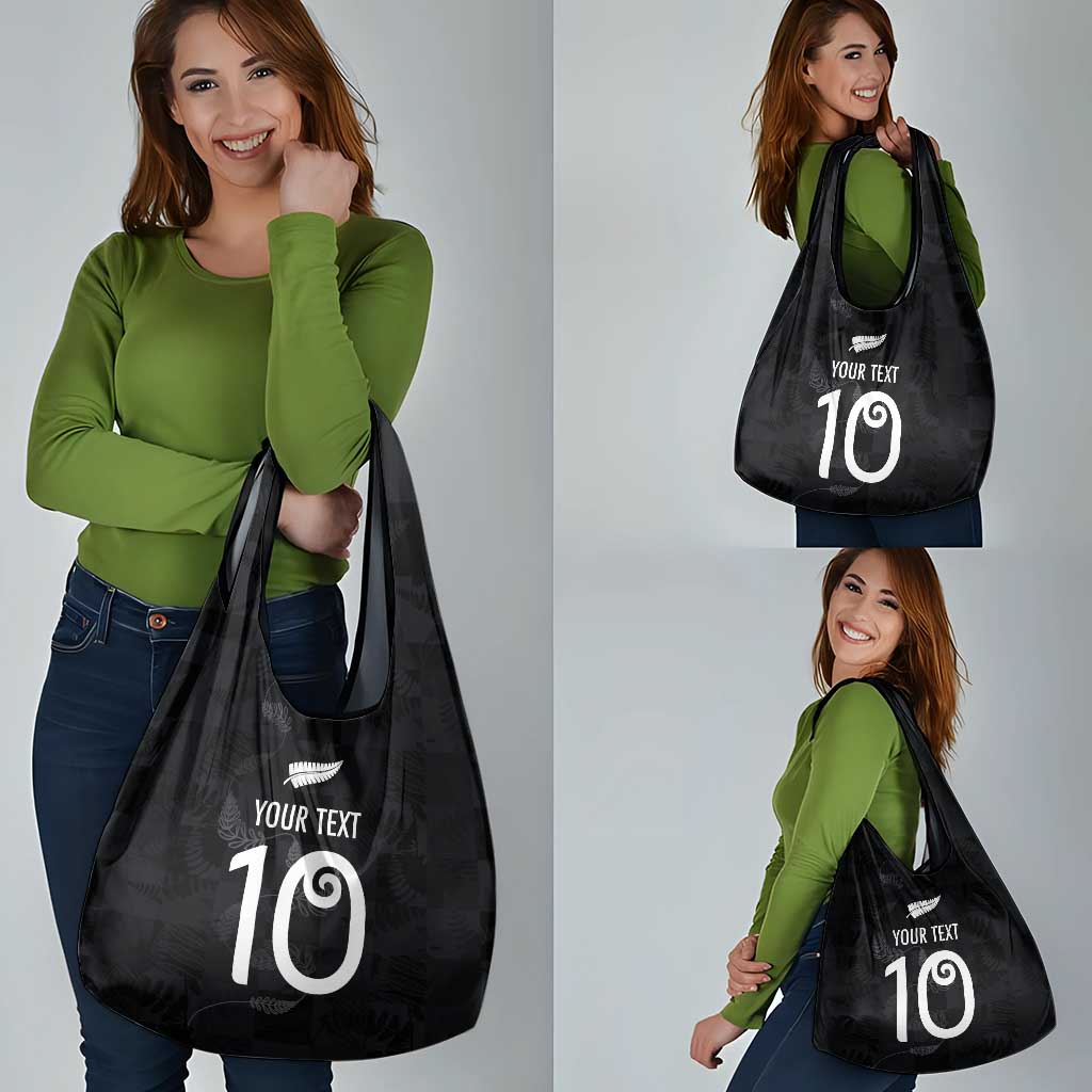 Custom New Zealand Rugby Grocery Bag All Silver Ferns Blacks