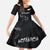 Custom New Zealand Rugby Kid Short Sleeve Dress All Silver Ferns Blacks