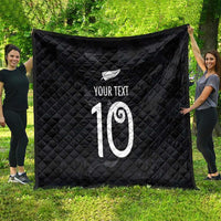 Custom New Zealand Rugby Quilt All Silver Ferns Blacks