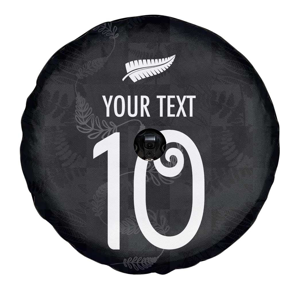 Custom New Zealand Rugby Spare Tire Cover All Silver Ferns Blacks