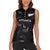 Custom New Zealand Rugby Women Sleeveless Polo Shirt All Silver Ferns Blacks