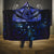 New Zealand Matariki Hooded Blanket Maori Pattern and Matariki Sky Night