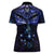 New Zealand Matariki Women Polo Shirt Maori Pattern and Matariki Sky Night