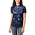 New Zealand Matariki Women Polo Shirt Maori Pattern and Matariki Sky Night