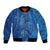 Hawaiian Turtles and Polynesian Art Tattoo Bomber Jacket Ocean Abyss