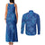 Hawaiian Turtles and Polynesian Art Tattoo Couples Matching Tank Maxi Dress and Long Sleeve Button Shirt Ocean Abyss