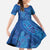 Hawaiian Turtles and Polynesian Art Tattoo Family Matching Off Shoulder Maxi Dress and Hawaiian Shirt Ocean Abyss